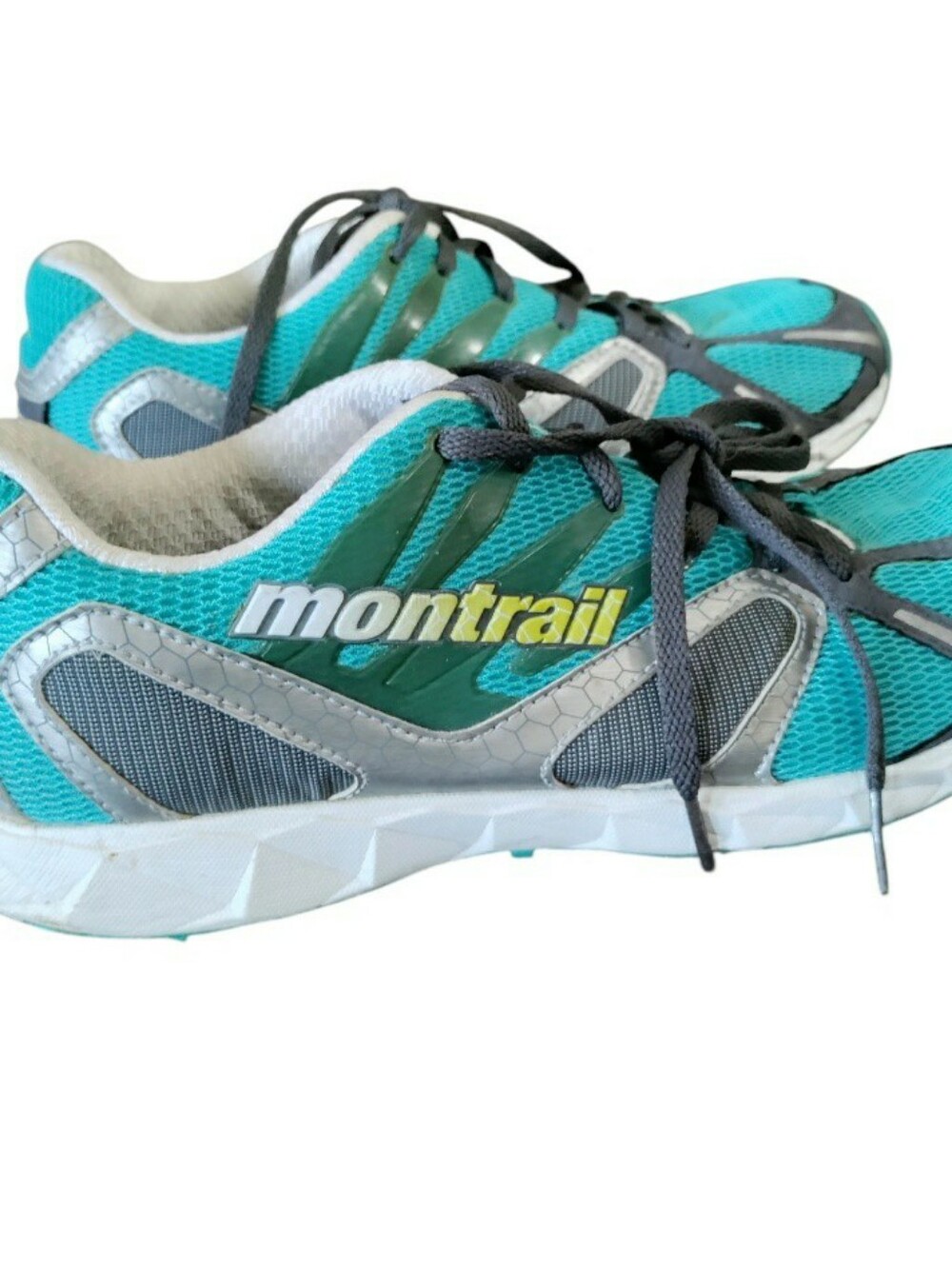 Montrail Rogue Racer Trail Running Shoes Sneakers Athletic Teal Gray